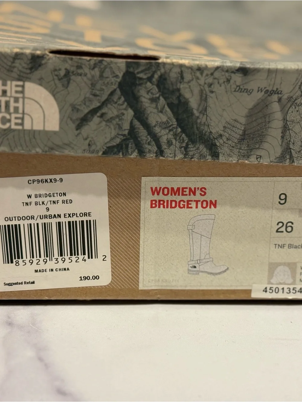 The North Face Bridgeton Black Suede Waterproof Riding Boots, EUC w/ box, size 9